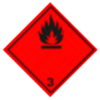 Информационное табло по ДОПОГ Опасность класса 3 Легковоспламеняющиеся жидкости